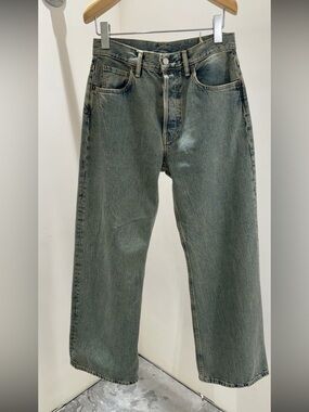 Acne Straight Jeans in Faded Blue-Beige